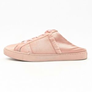 Free People Naples Satin Slip-On Ribbon Flats